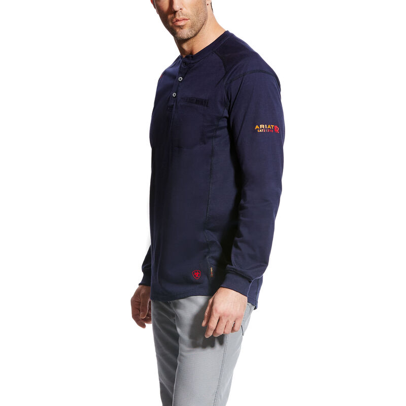 Ariat Hemden Herren - Fr Air Henley Navy ( QDROS-7609 )